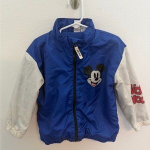 Disney Mickey Mouse Kids Raincoat - Blue and White